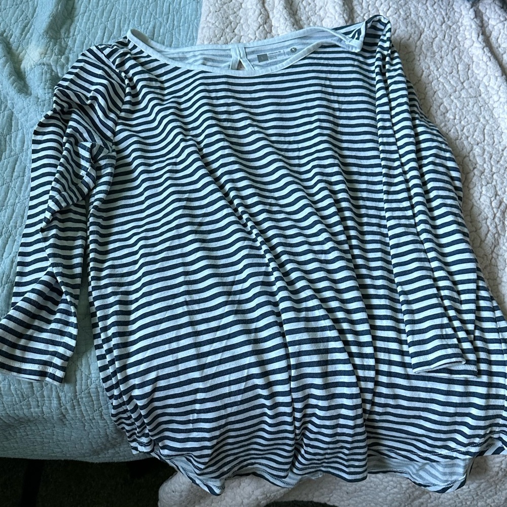 Large blue and white relaxed fit never been worn.